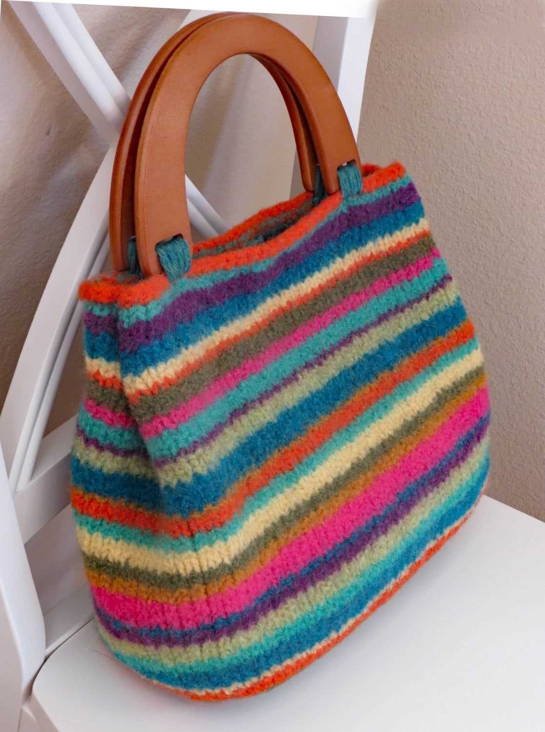 Knitting patterns for felted handbags