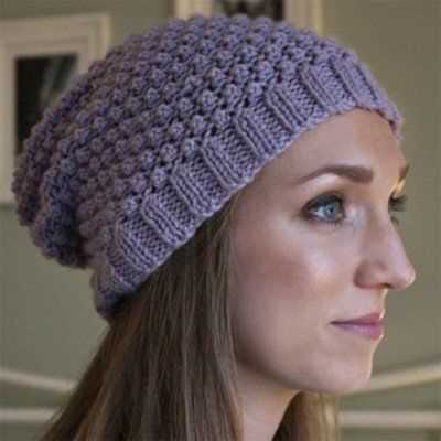 Knit hat pattern 5 weight yarn