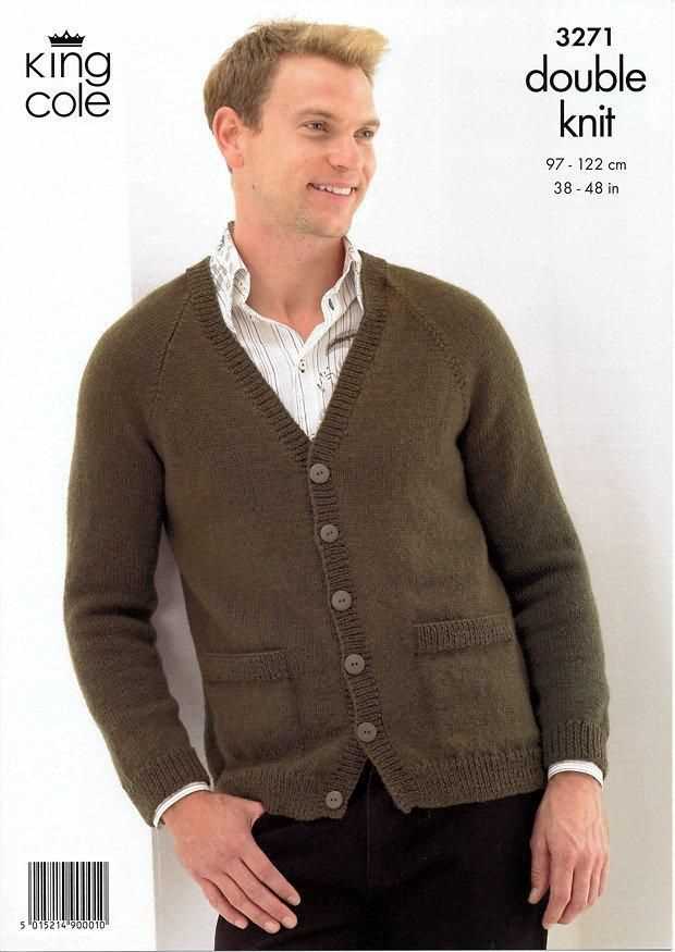 Mens knit cardigan pattern