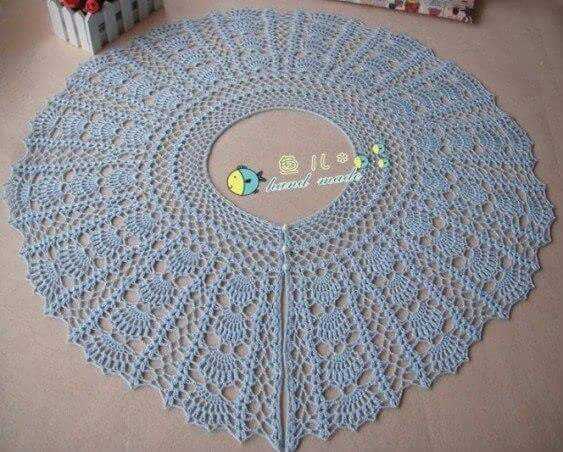 Lace cape knitting pattern