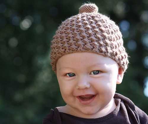 Kids knitted hat pattern