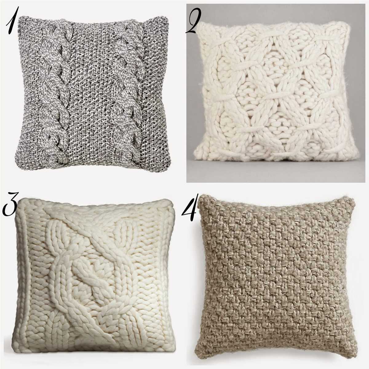 Knitted pillowcase pattern