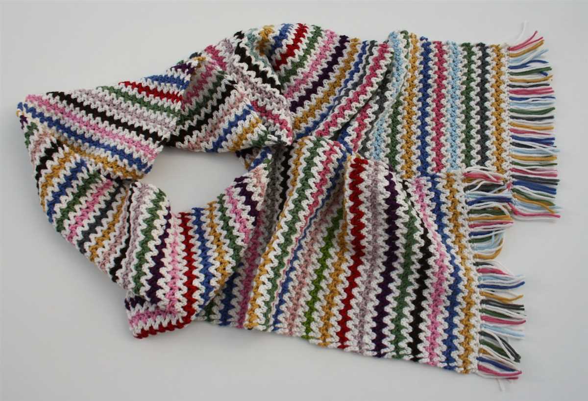 Knitting board scarf pattern