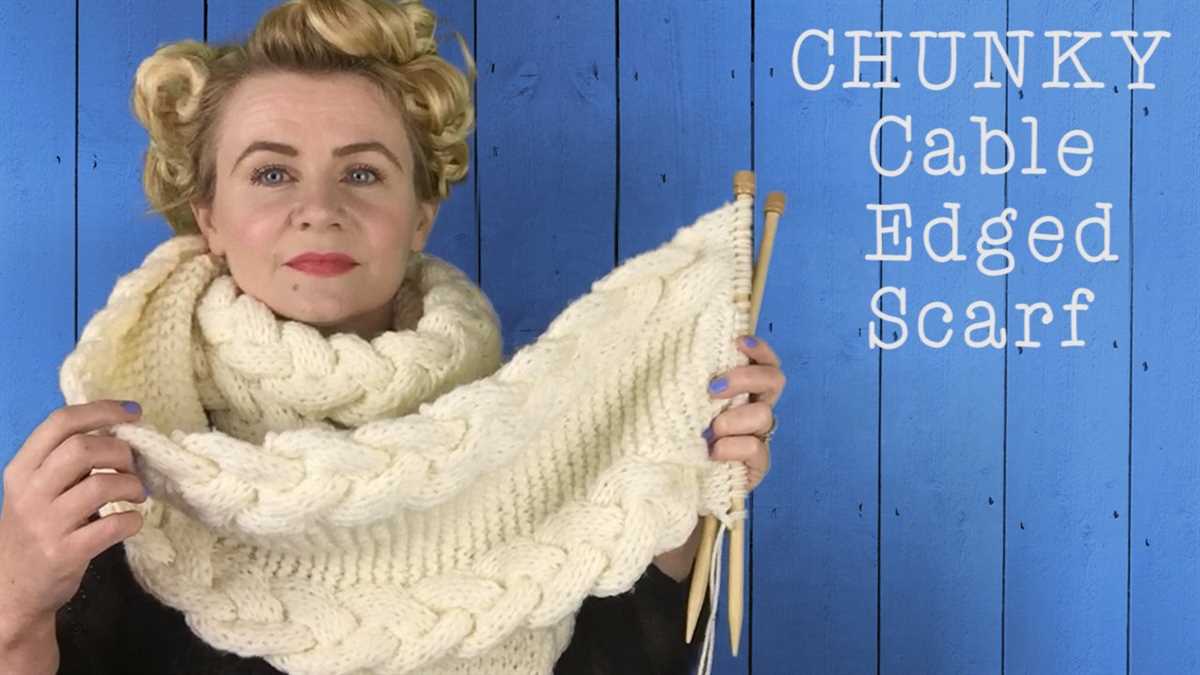 How to knit a patterned scarf