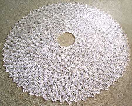 Knit circle pattern