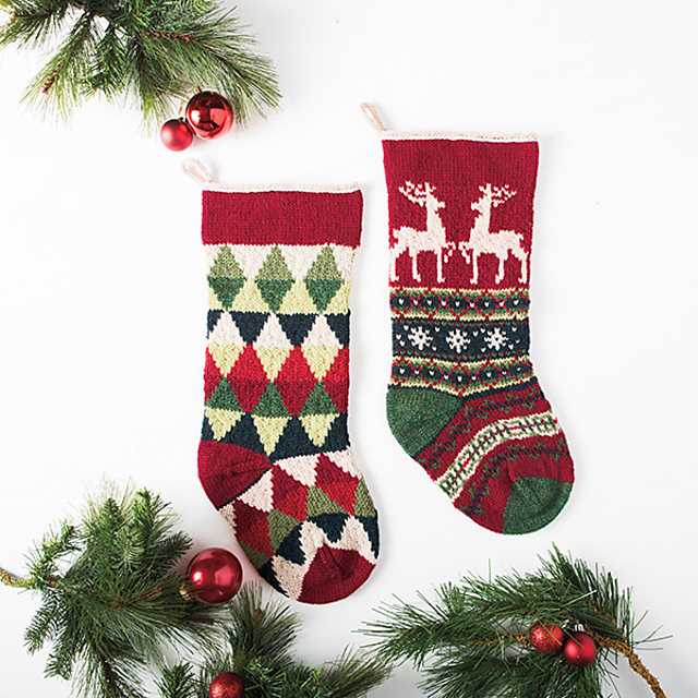 Knit xmas stocking pattern