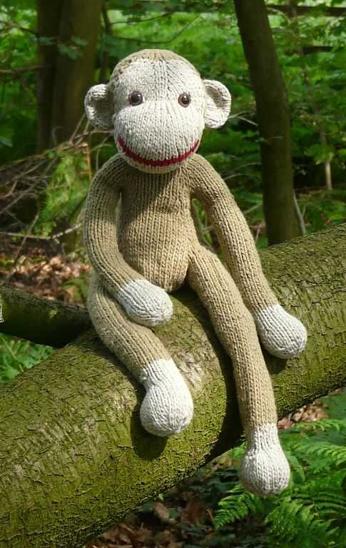 Knit sock monkey pattern
