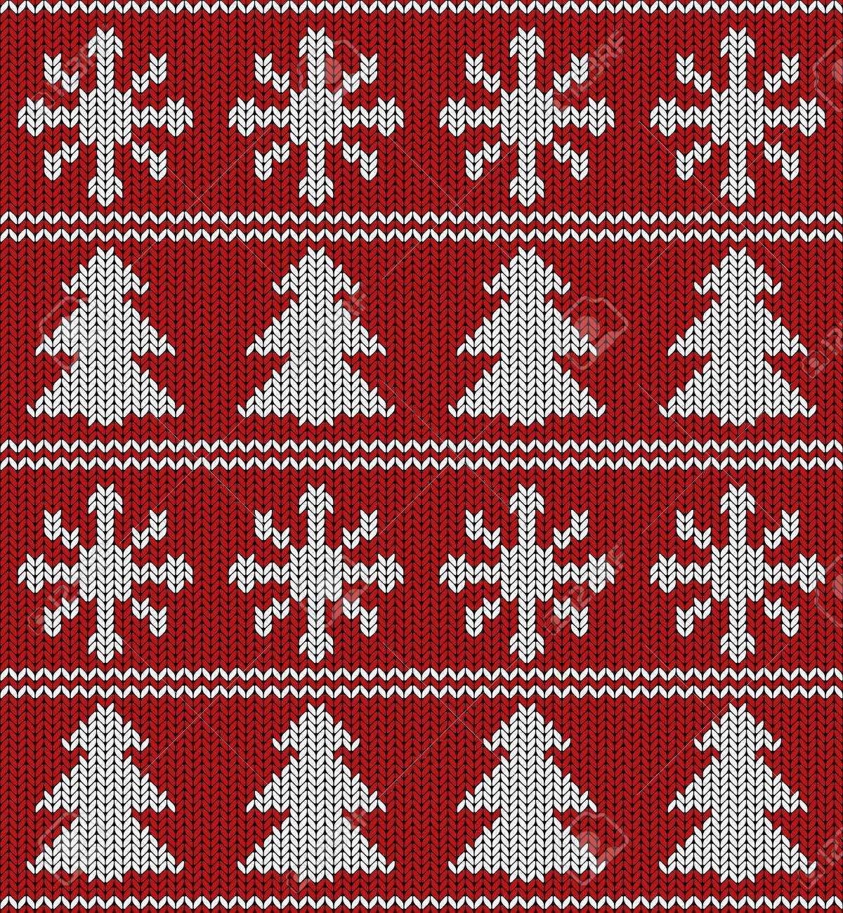 Christmas tree knitted dishcloth patterns