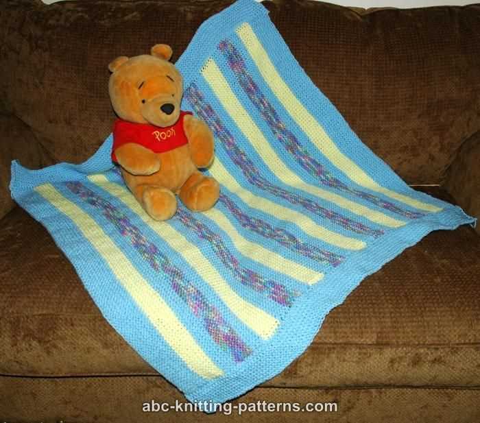 Eyelet blanket knitting pattern