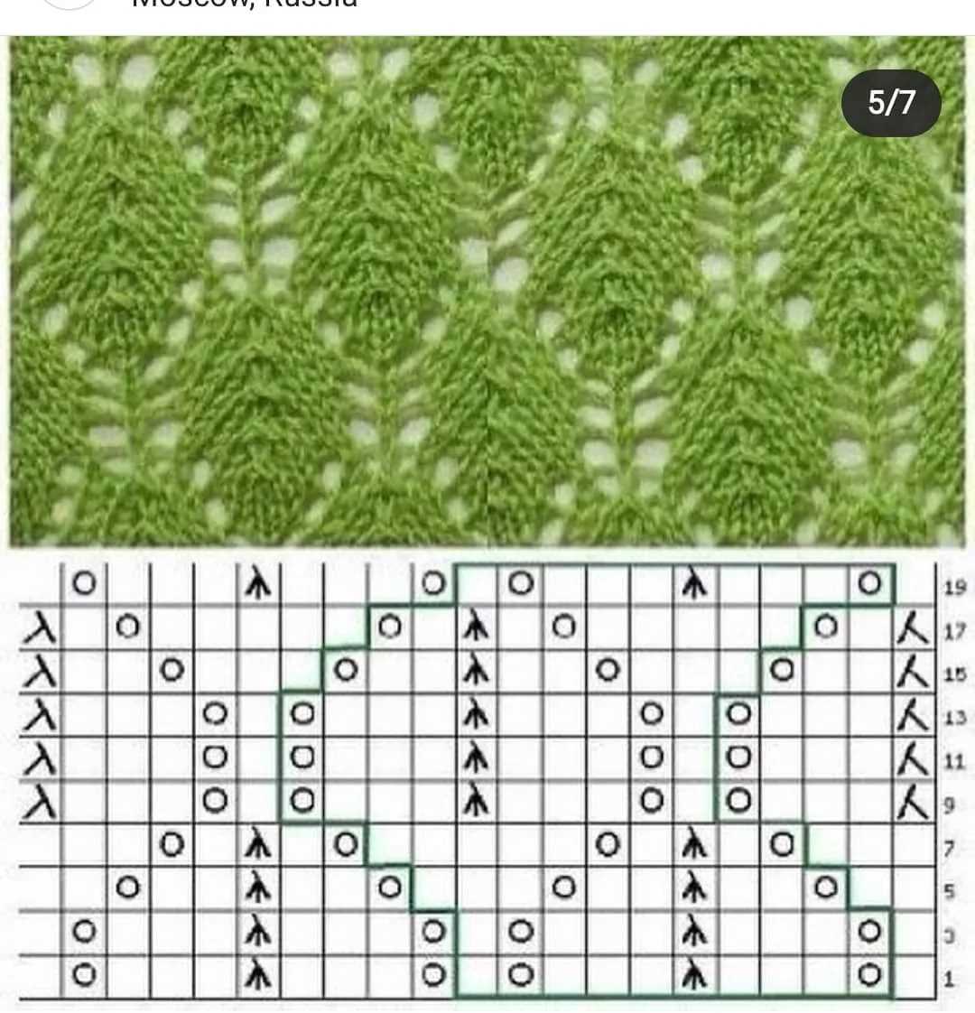 Ginkgo leaf knitting pattern