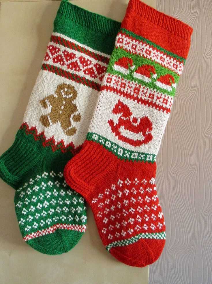 Christmas stockings knitting patterns easy
