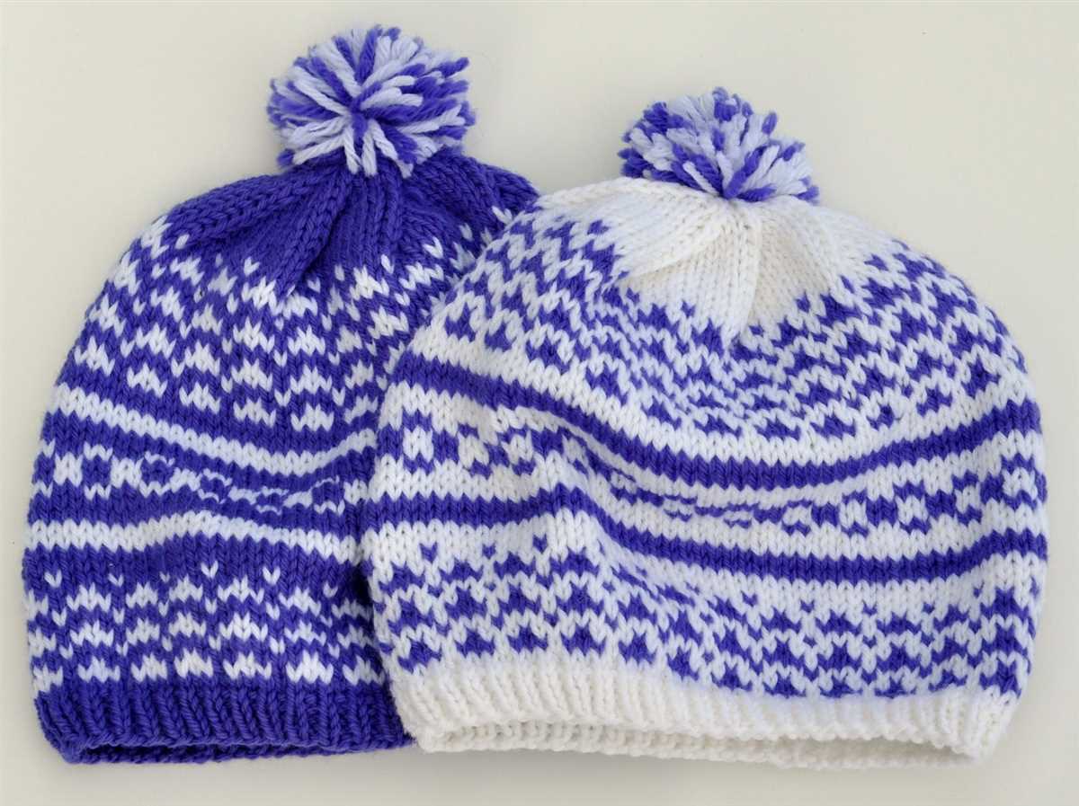 Fair isle knit hat pattern free