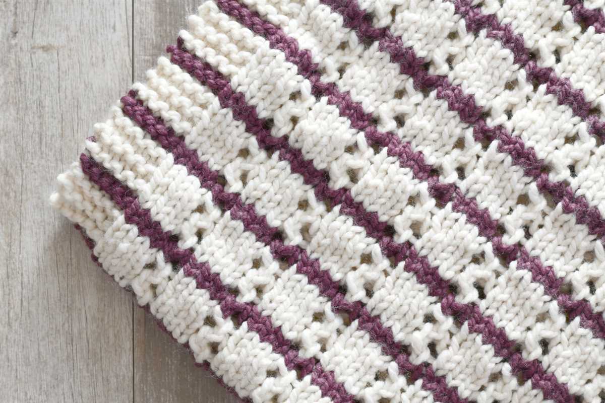 A Step-By-Step Guide to Knitting a Spacious Blanket Large blanket knitting pattern
