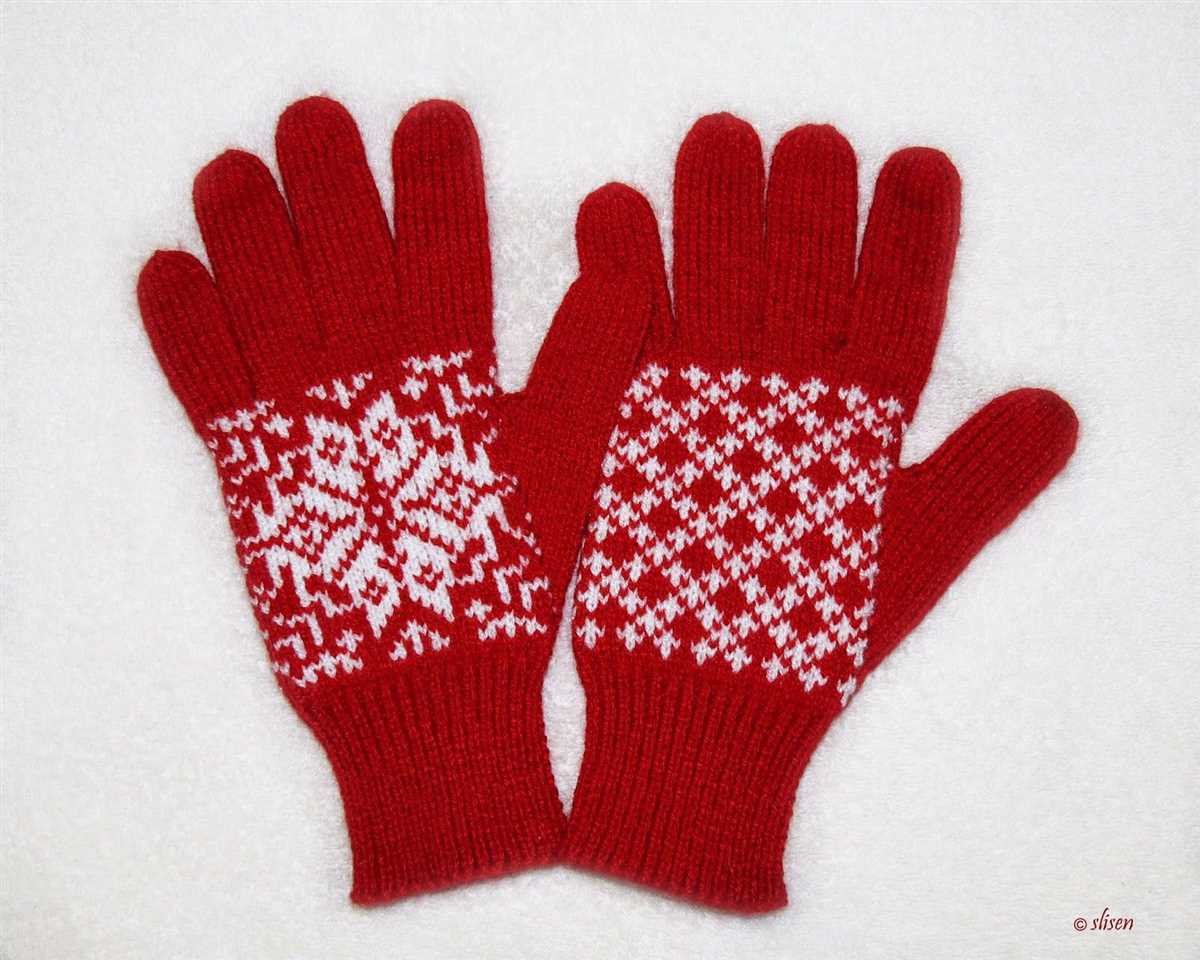 Gloves free knitting pattern
