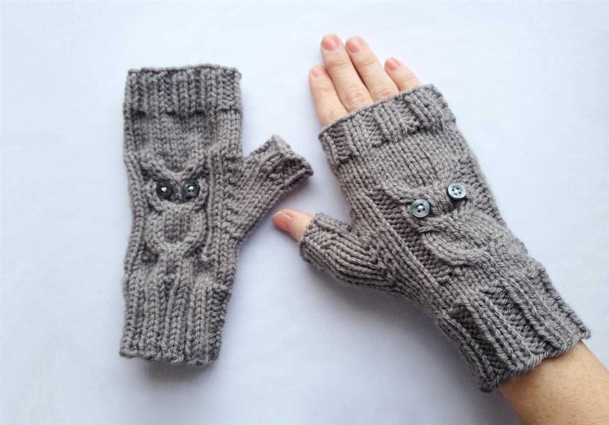 Gloves knitting pattern