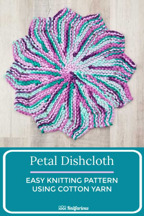 Free knitted round dishcloth patterns