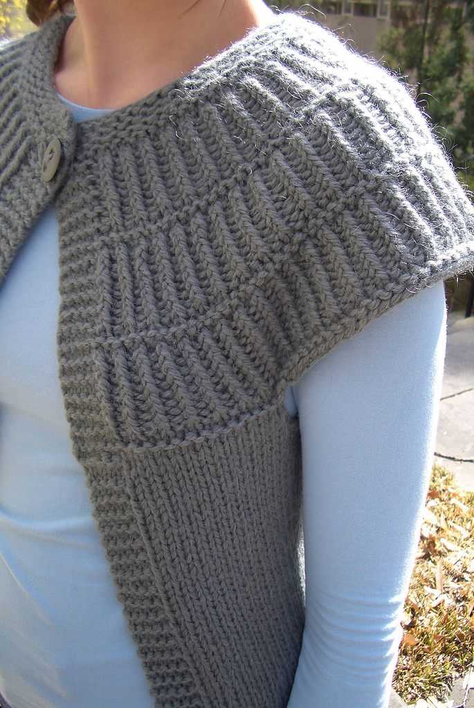Cap sleeve cardigan knitting pattern