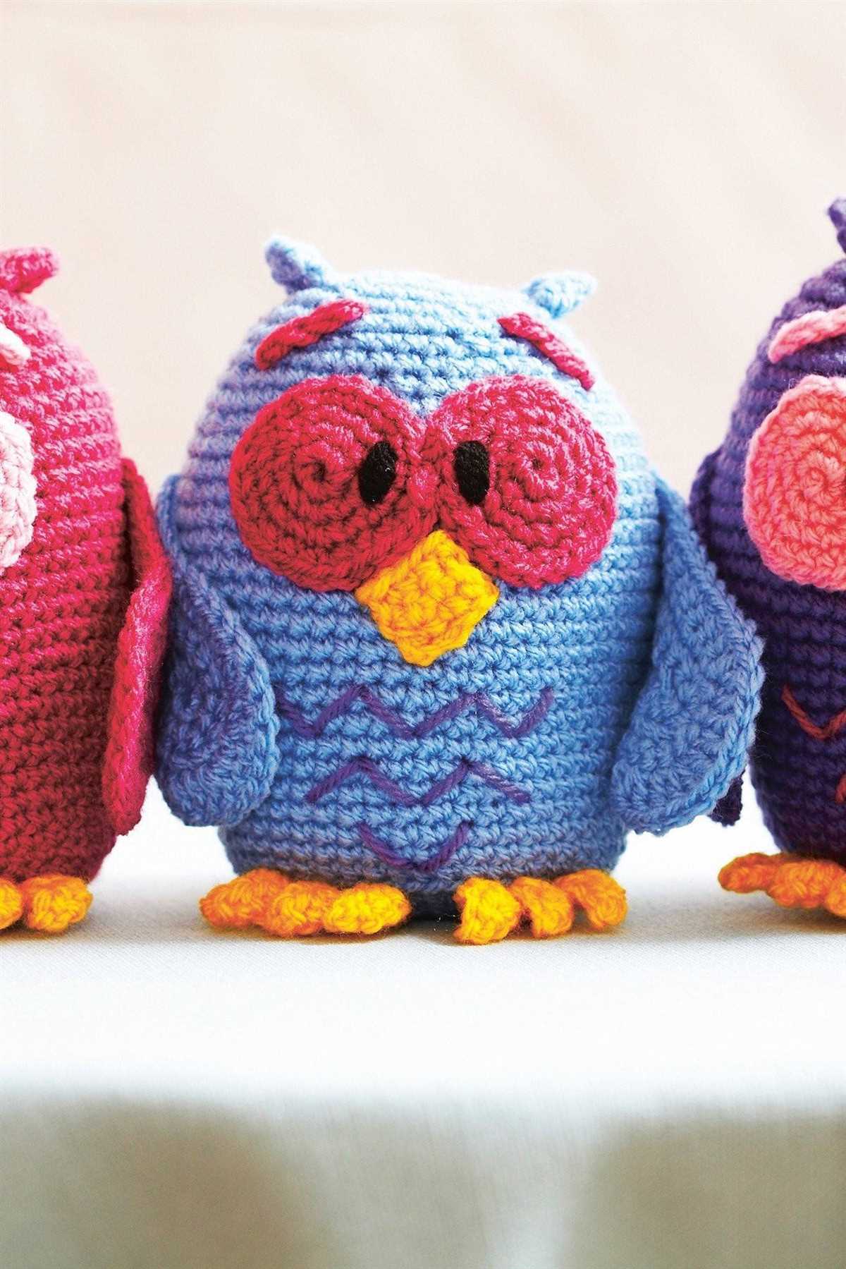 Easy knitted owl pattern