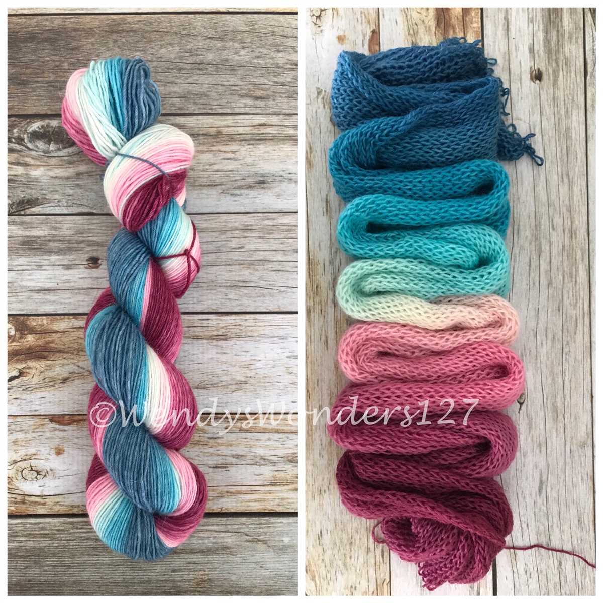 Gradient yarn knitting patterns