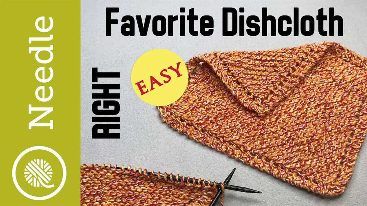 Grandmothers knit dishcloth pattern