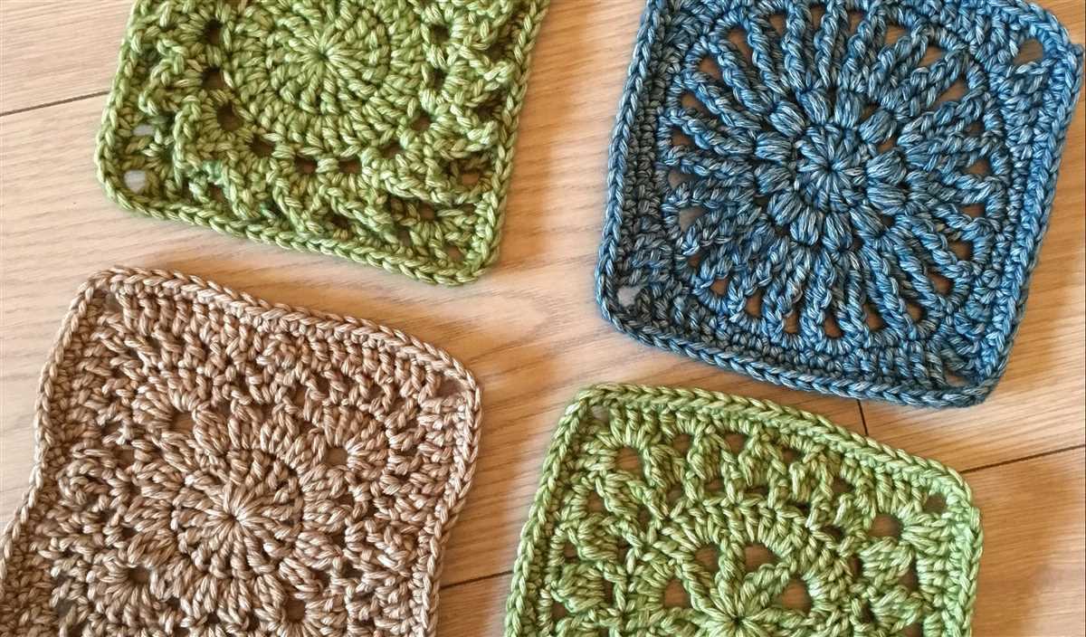 Granny square blanket knitting pattern
