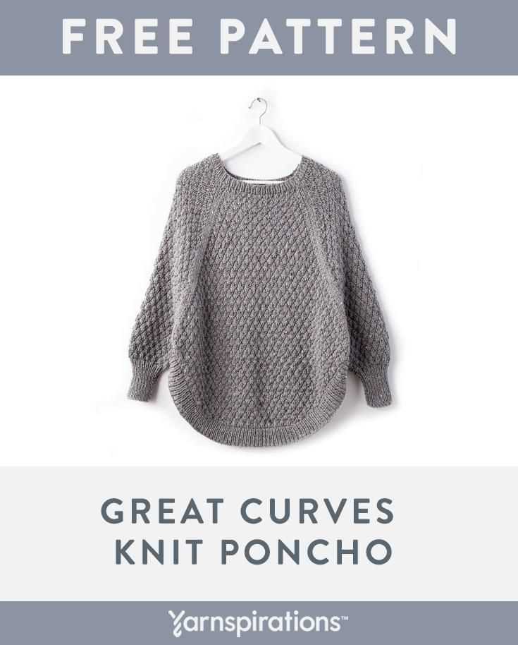 Great curves knit poncho pattern