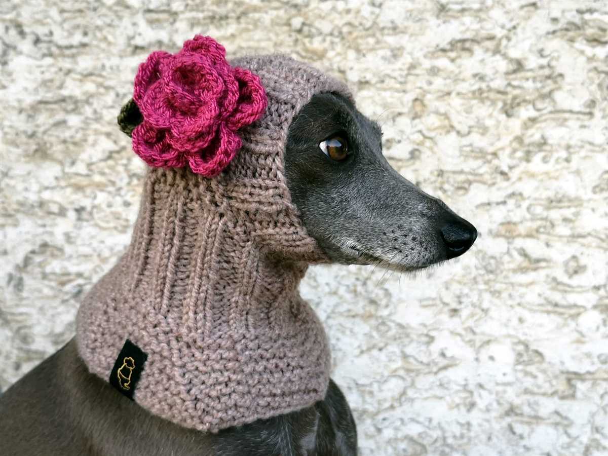 Greyhound hat knitting pattern