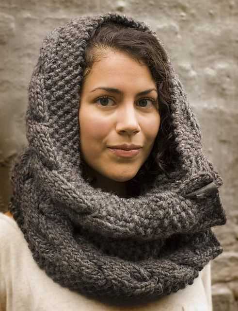Cowl neck scarves free knitting pattern