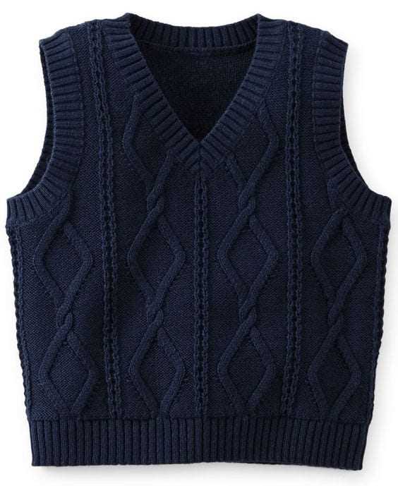 Sweater vest pattern knit