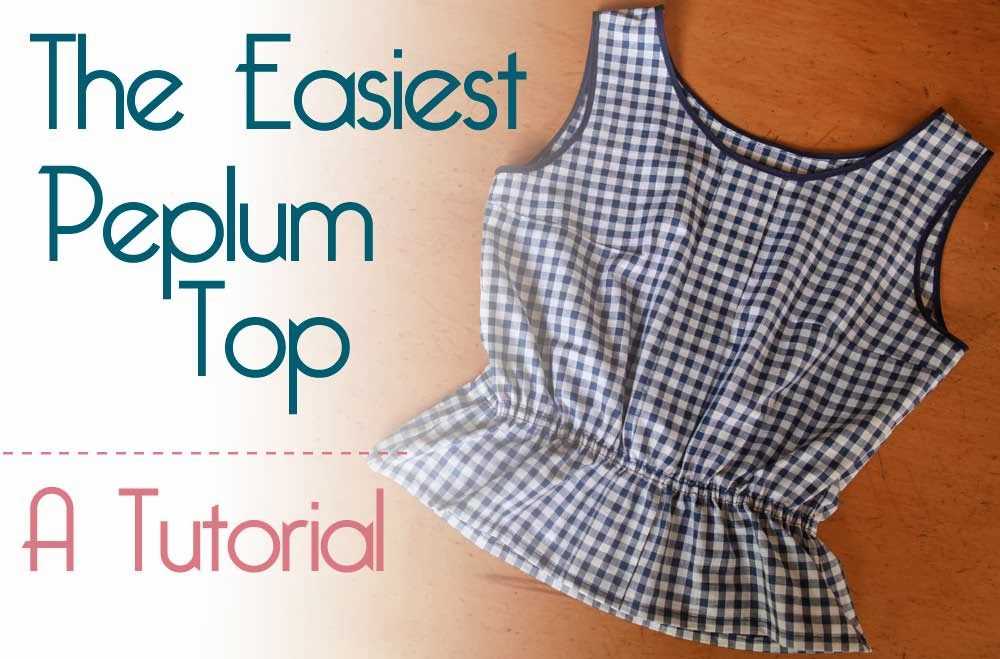 Knit peplum top pattern