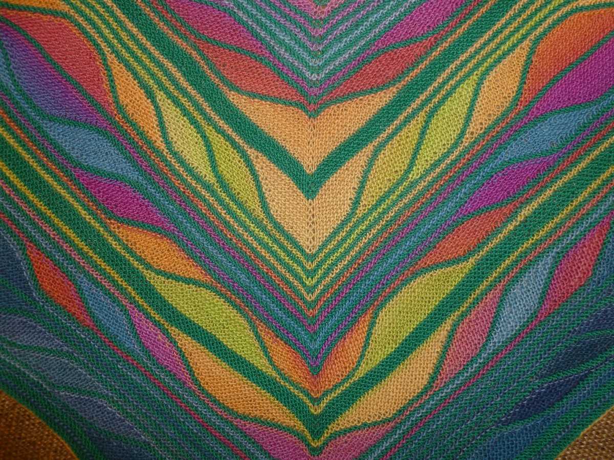 Zigzag knitting pattern scarf