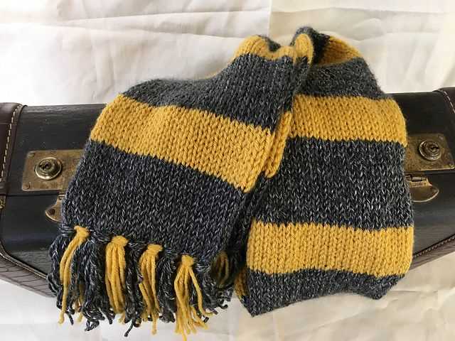 Newt scamander scarf knitting pattern