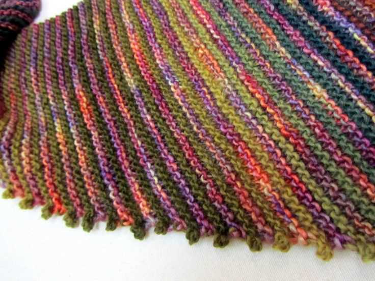 Bobble knit scarf pattern