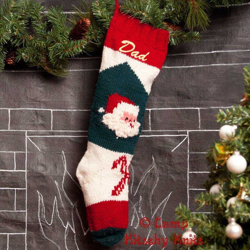 Hand knit christmas stocking patterns