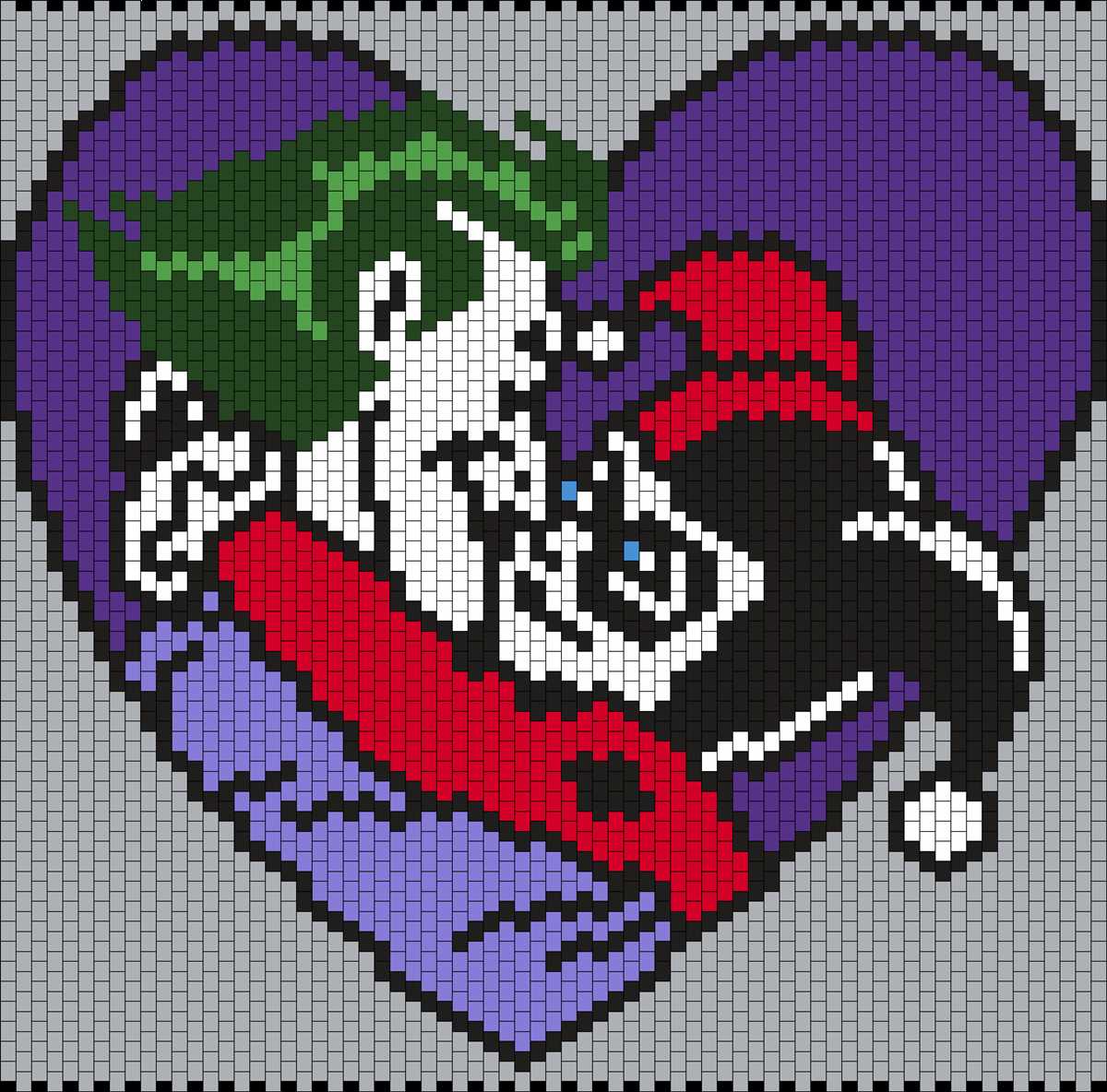 Harley quinn knitting pattern