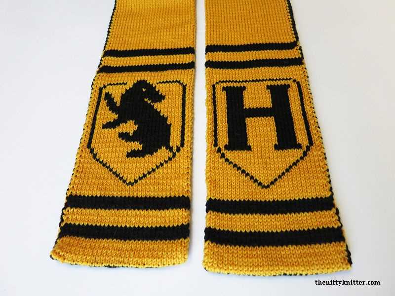 Harry potter house scarves knitting pattern