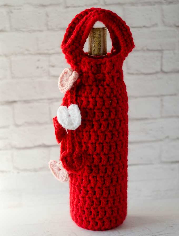 Wine cozy knitting pattern
