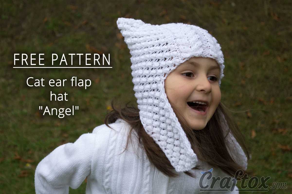 Hat with ear flaps knitting pattern straight needles