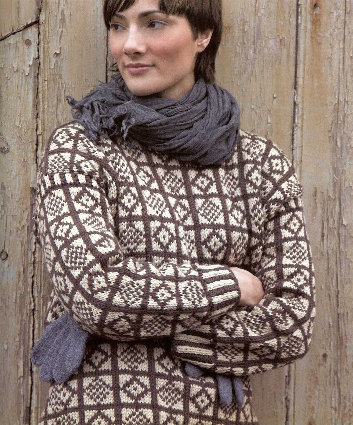 Turtleneck scarf knitting pattern