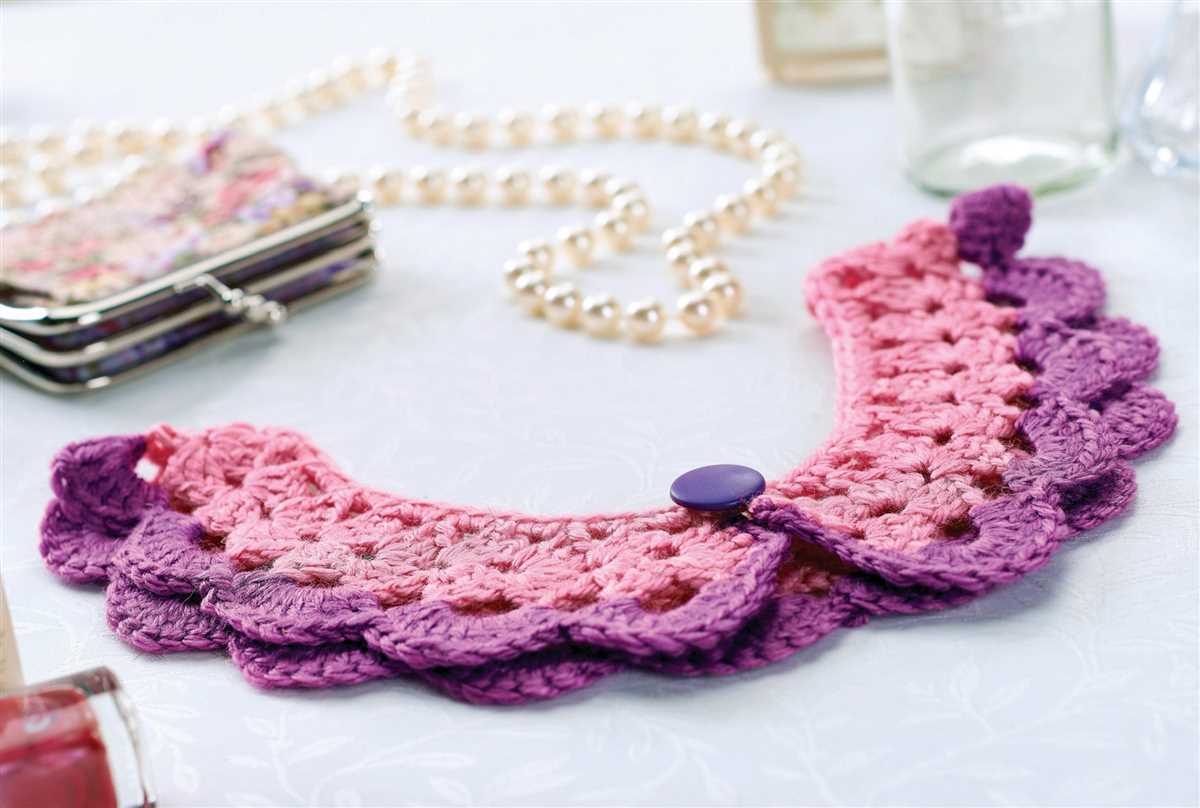 Knitted peter pan collar pattern