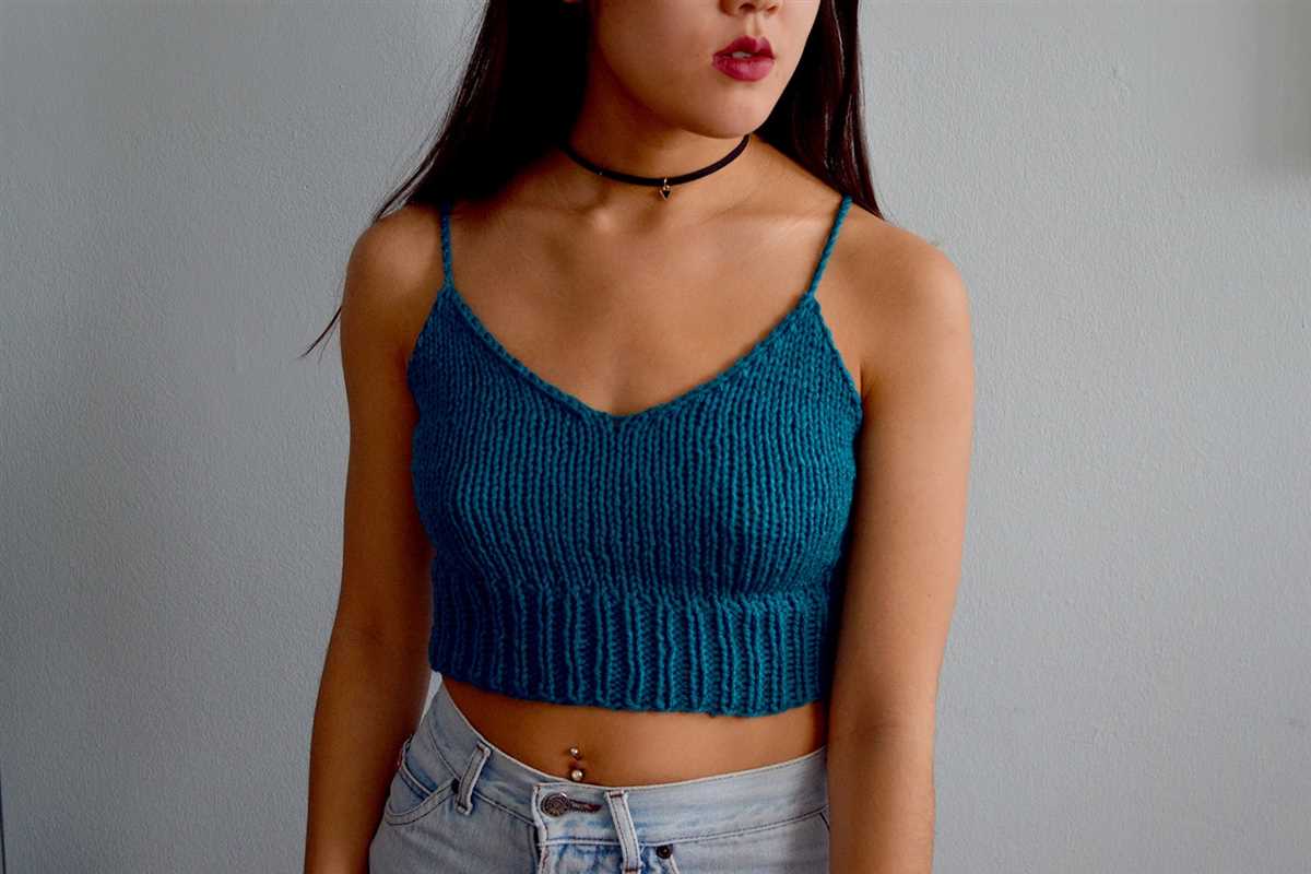 Bralette knit pattern free