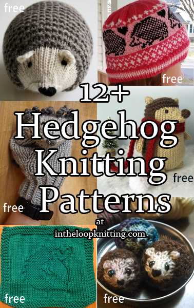 Hedgehog hat knitting pattern