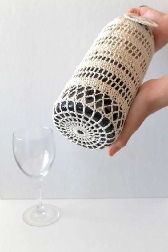 Wine cozy knitting pattern