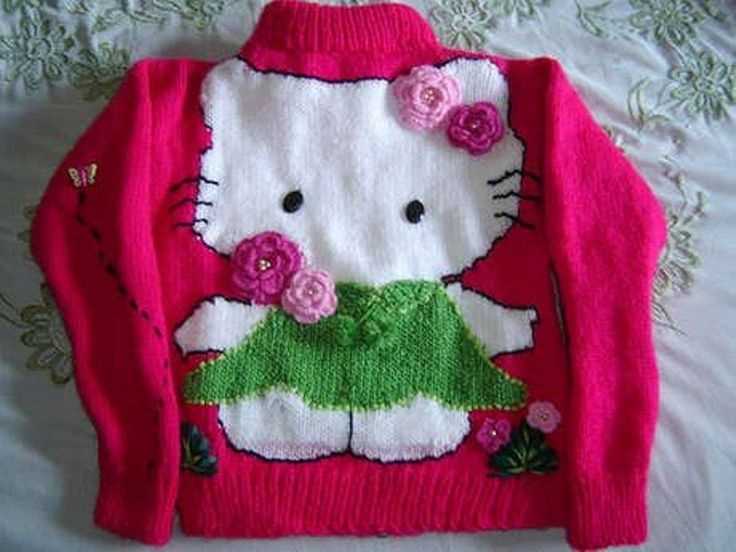 Hello kitty sweater knitting pattern