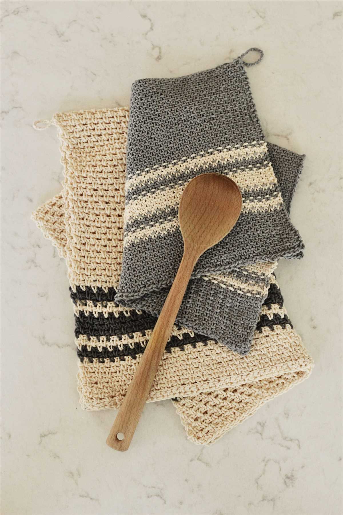 Tea towel topper knit pattern