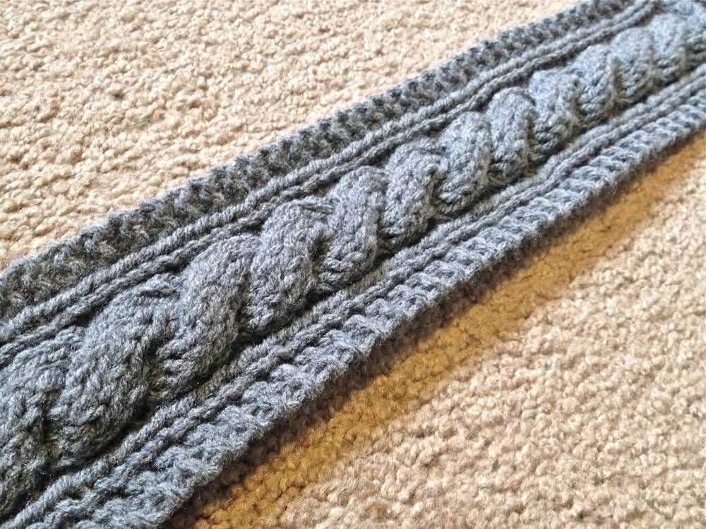 Cable knit headband free pattern