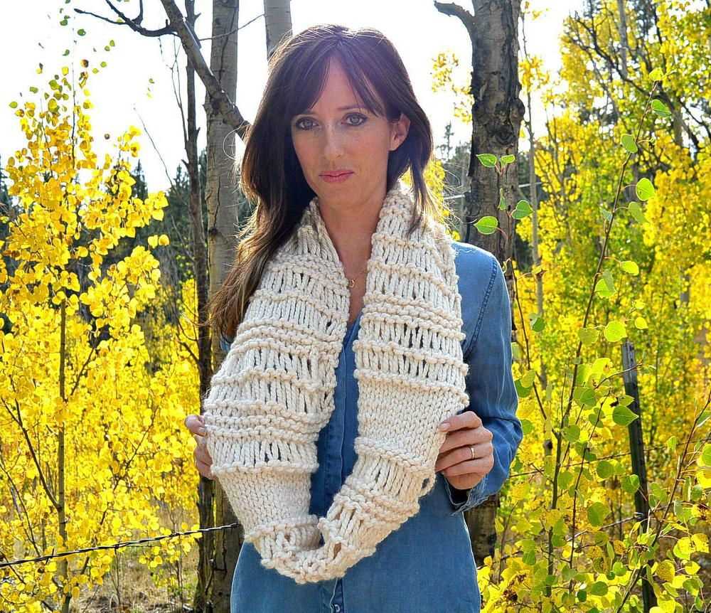 Easy knitting patterns free scarf