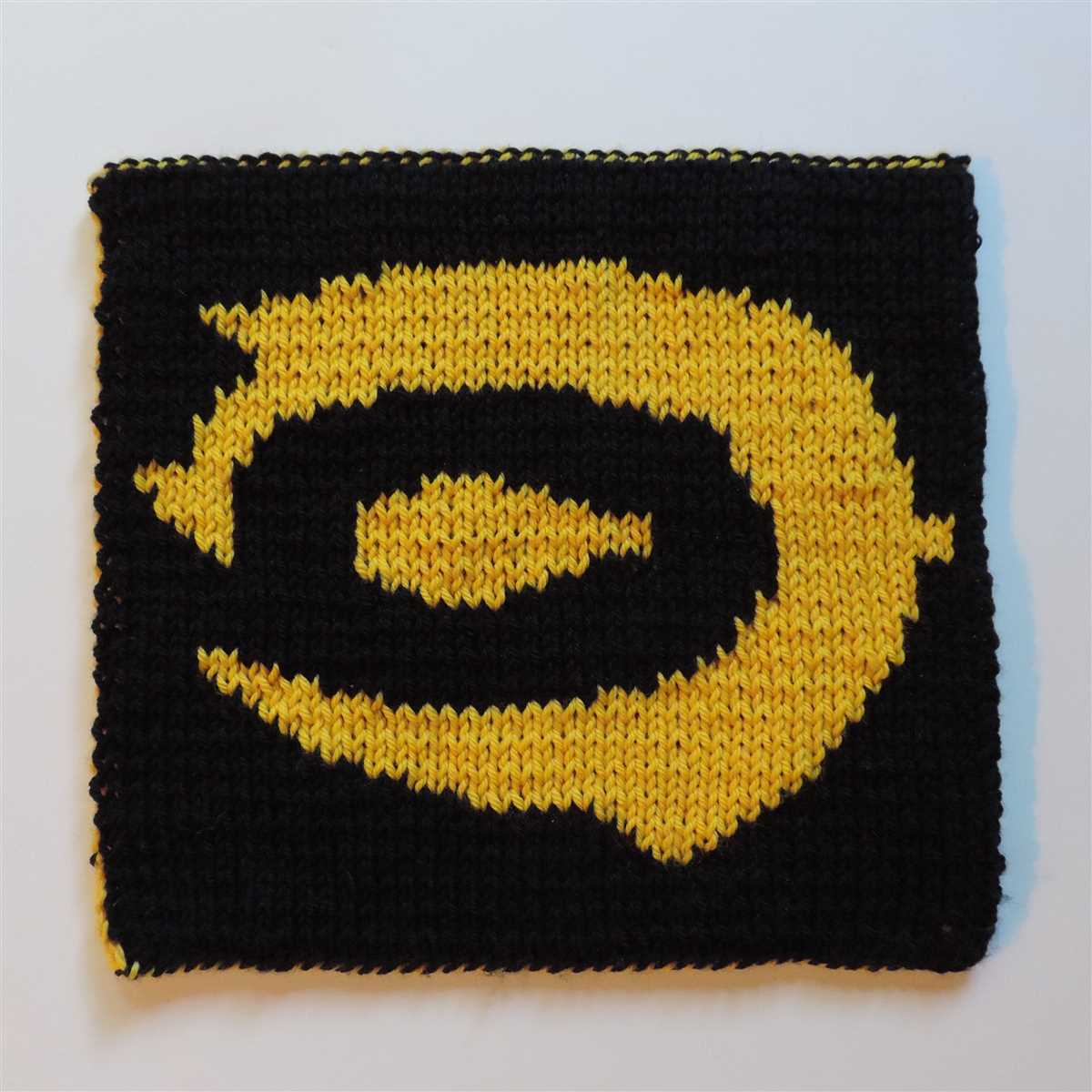 Green bay packers knit hat pattern