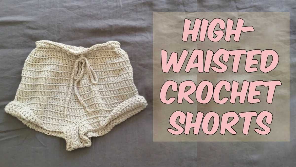 High waisted knit shorts pattern