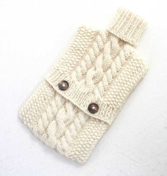 Hot water bottle cover knitting pattern free